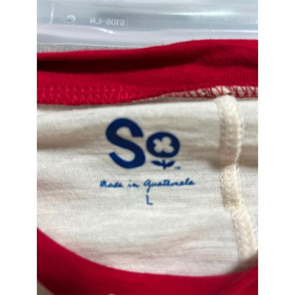 S Jersey-Type T-Shirt Kids Red Medium Tee Cotton 3/4 Sleeve Shirt Boys Girls' - Picture 2 of 11